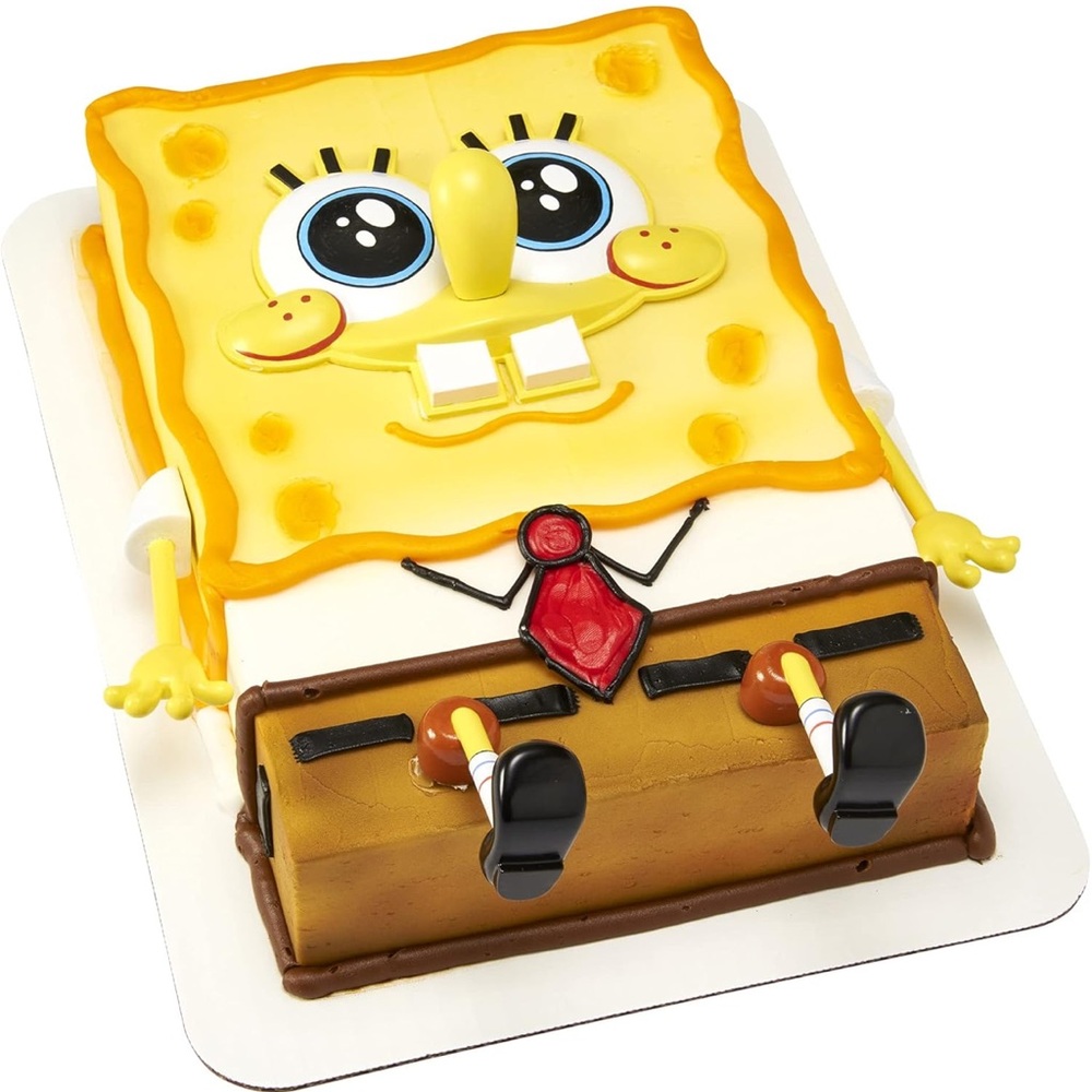 Nickelodeon SpongeBob SquarePants Character Cake Topper Set *NEW never used*